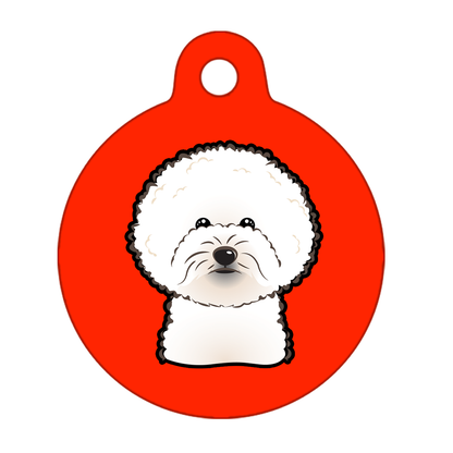 38mm Diameter Large Size - Bichon Frise Dog