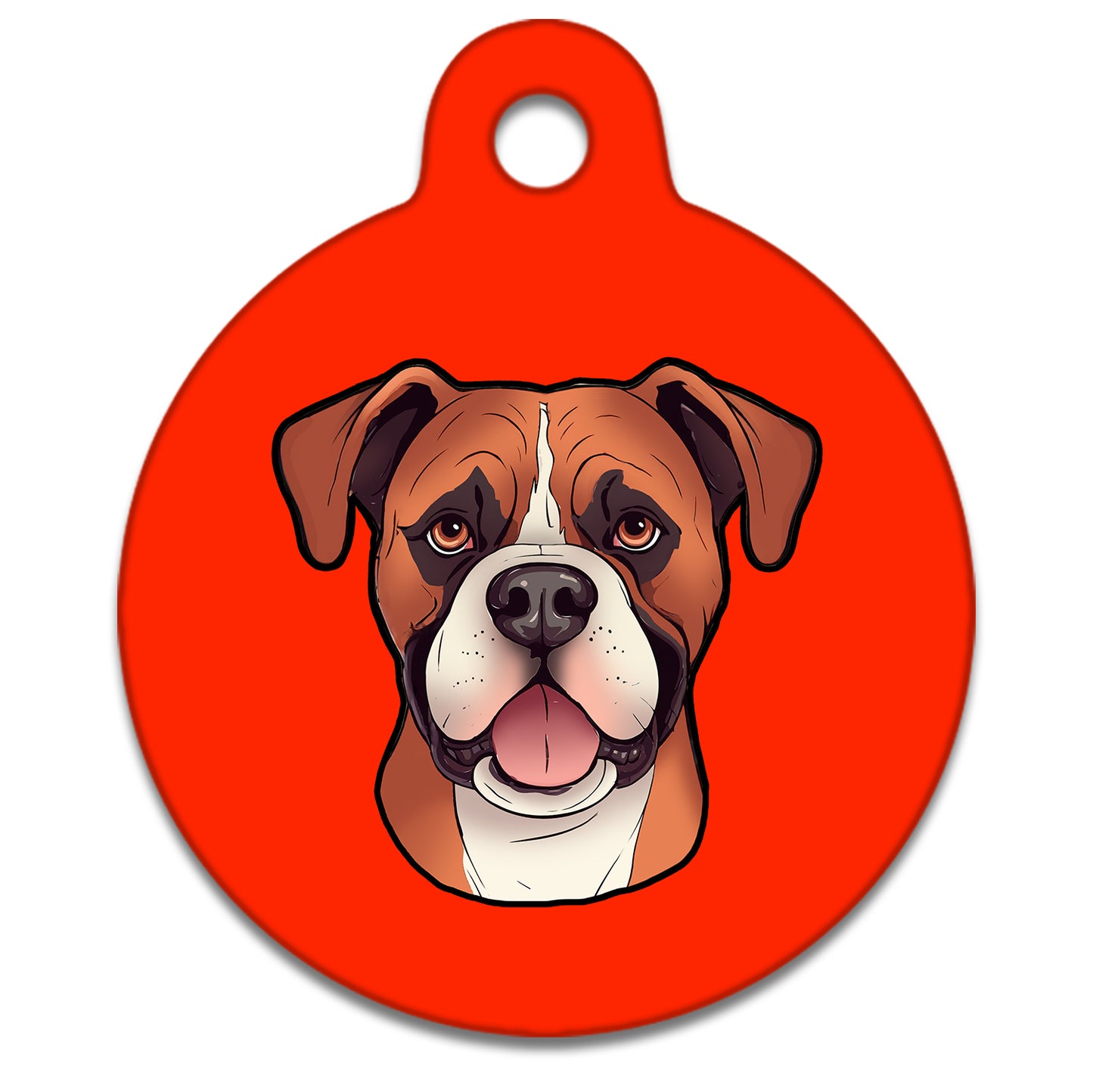 25mm Diameter Small Size - Boxer Dog