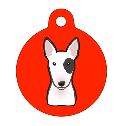 19mm Diameter Tiny Size - Bull Terrier Dog