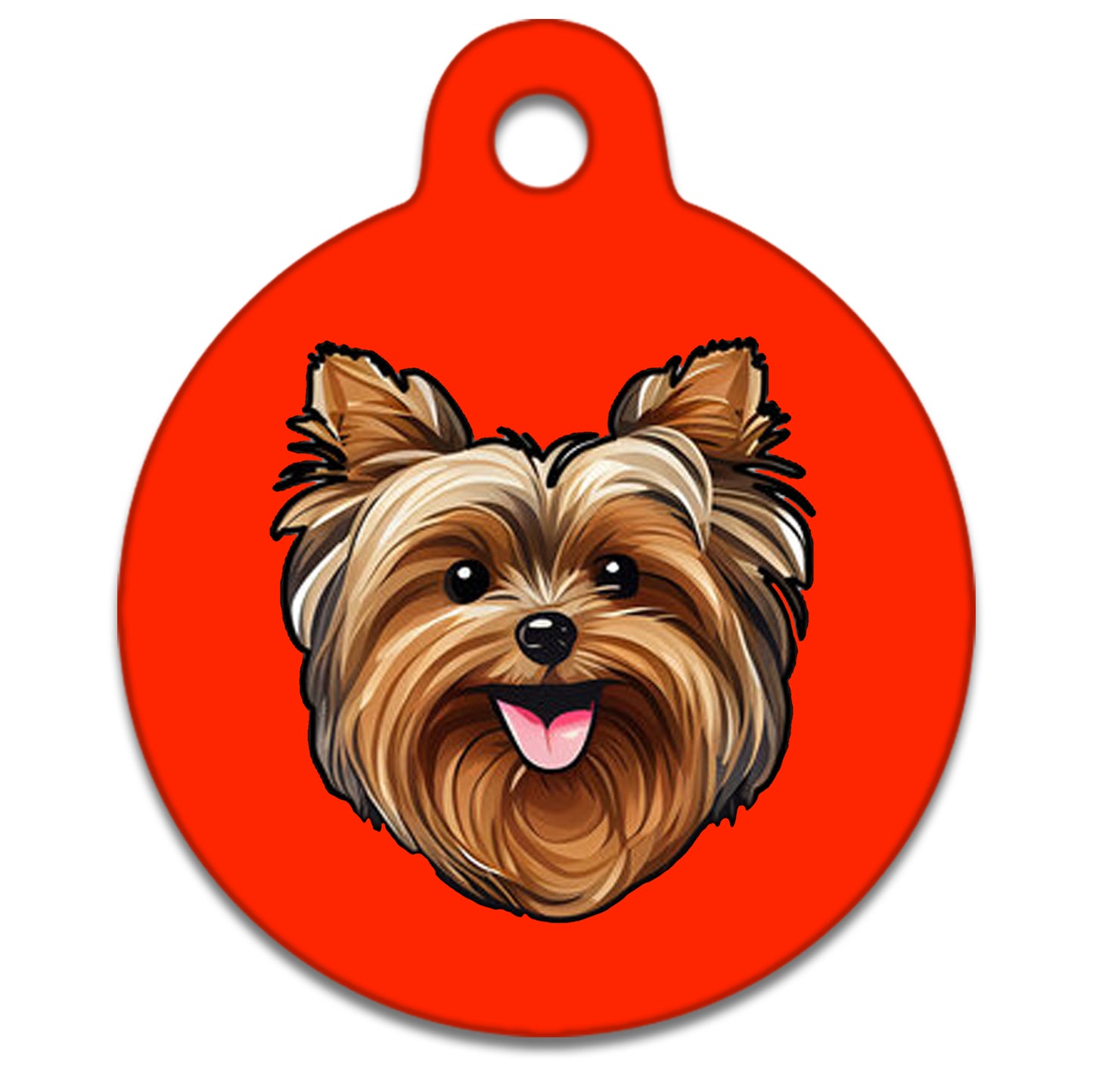 38mm Diameter Large Size - Yorkshire Terrier Dog