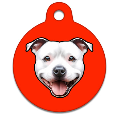 25mm Diameter Small Size - Staffie Dog