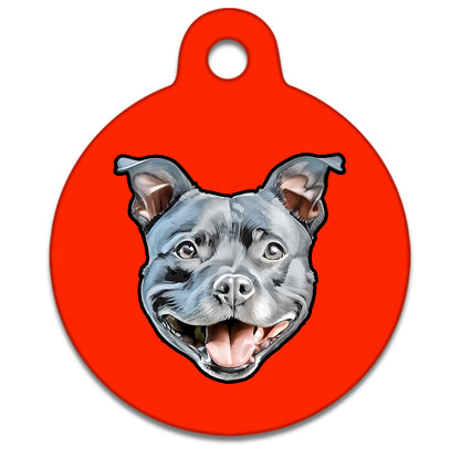 25mm Diameter Small Size - Staffie Dog