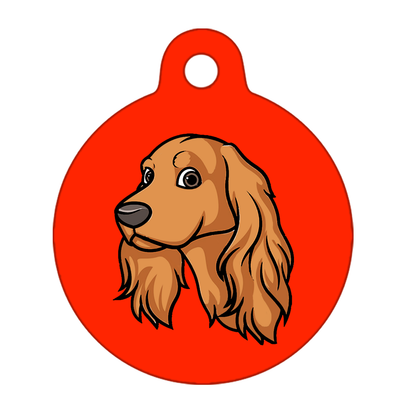 31mm Diameter Medium Size - Cocker Spaniel Design
