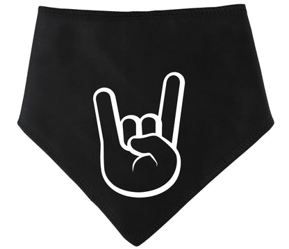 Devil Horns Rock Legends Dog Bandana