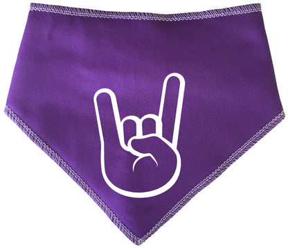 Devil Horns Rock Legends Dog Bandana