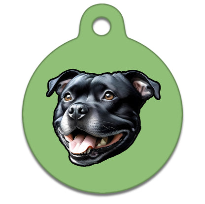 25mm Diameter Small Size - Staffie Dog