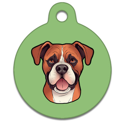 19mm Diameter Tiny Size - Boxer Dog