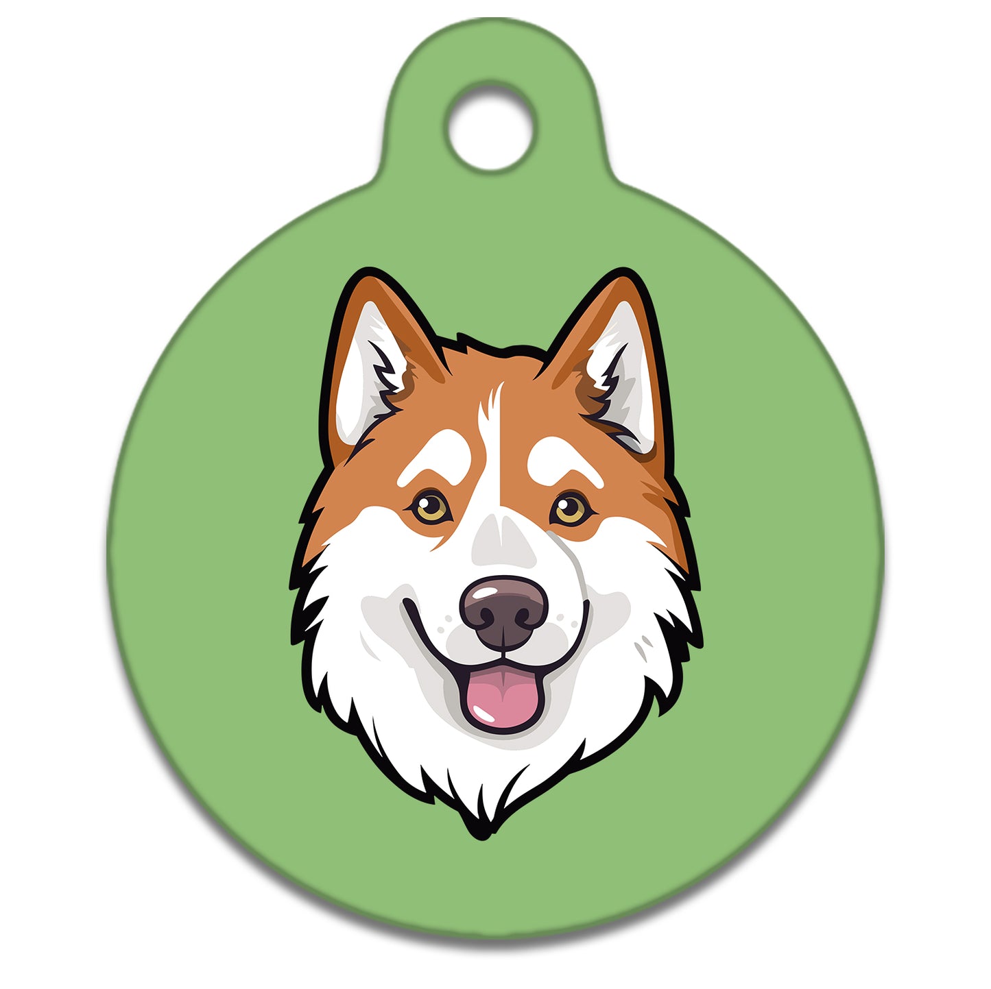19mm Diameter Tiny Size - Husky Malamute Dog