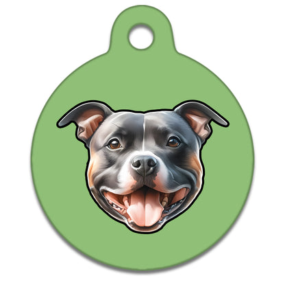 25mm Diameter Small Size - Staffie Dog