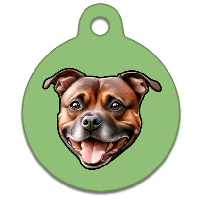 25mm Diameter Small Size - Staffie Dog