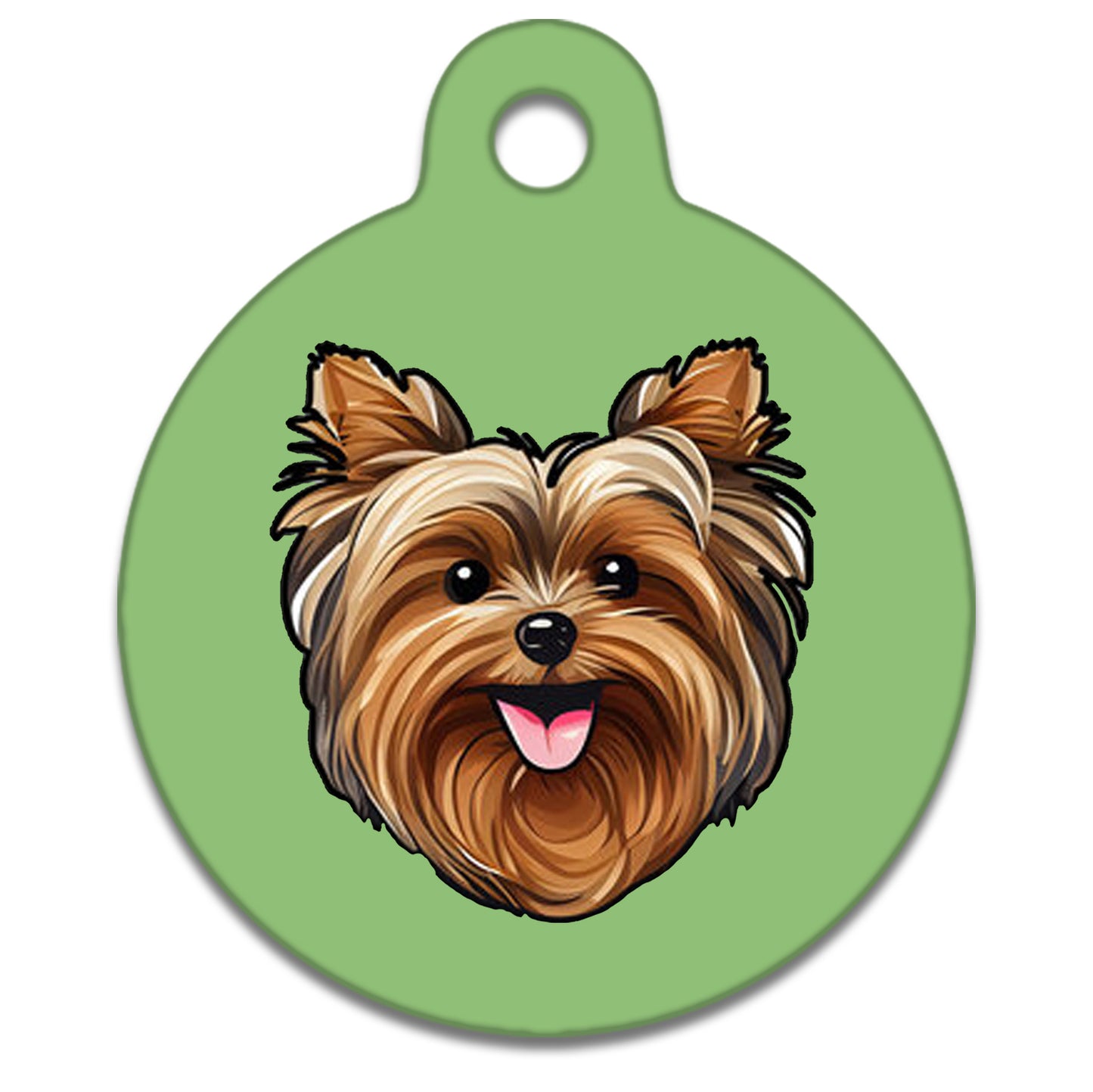 38mm Diameter Large Size - Yorkshire Terrier Dog