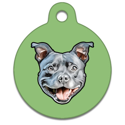 25mm Diameter Small Size - Staffie Dog