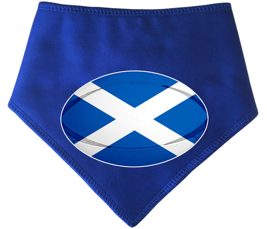 Scotland Rugby Ball Scottish Flag Blue Dog Bandana