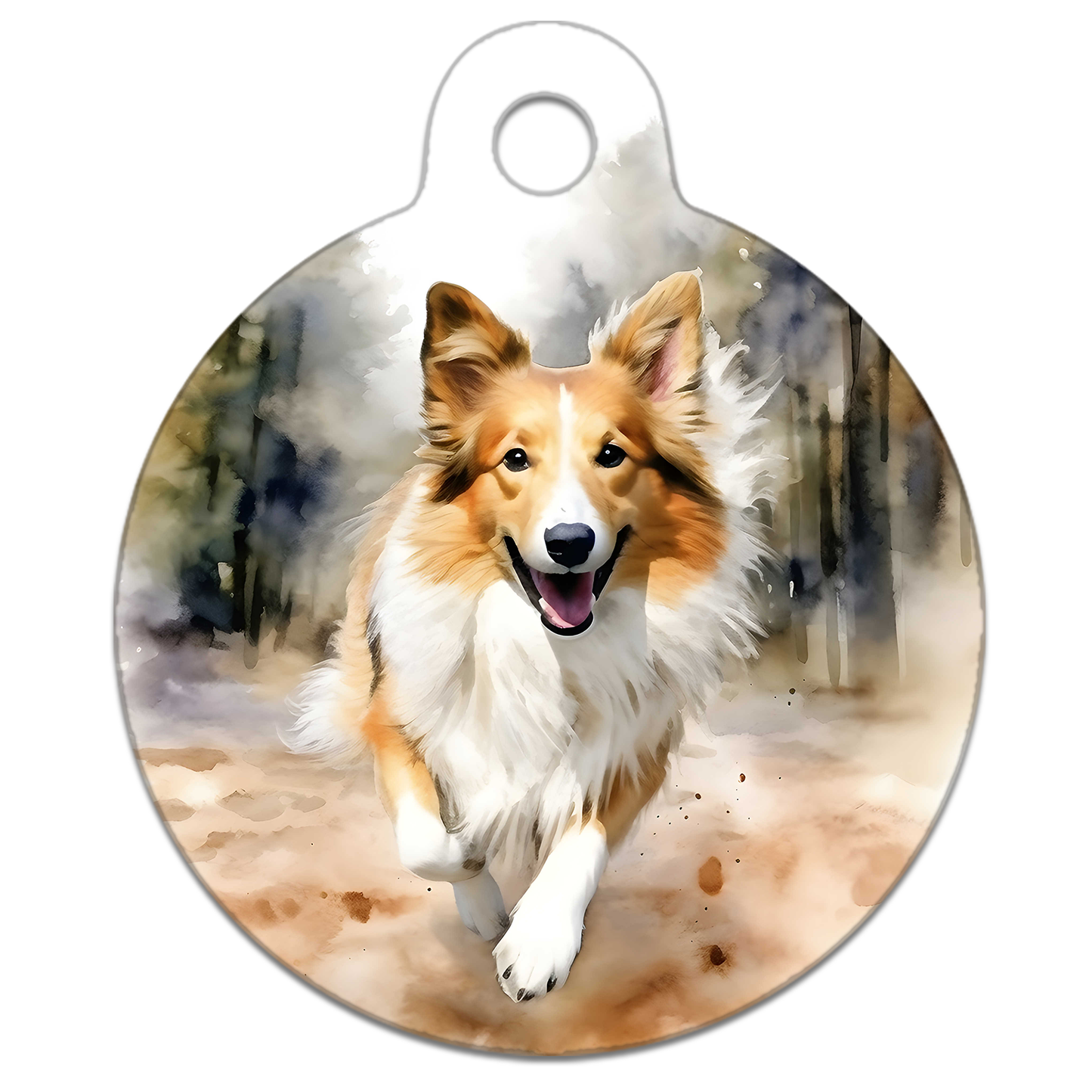 Woodland Running Dog Tag