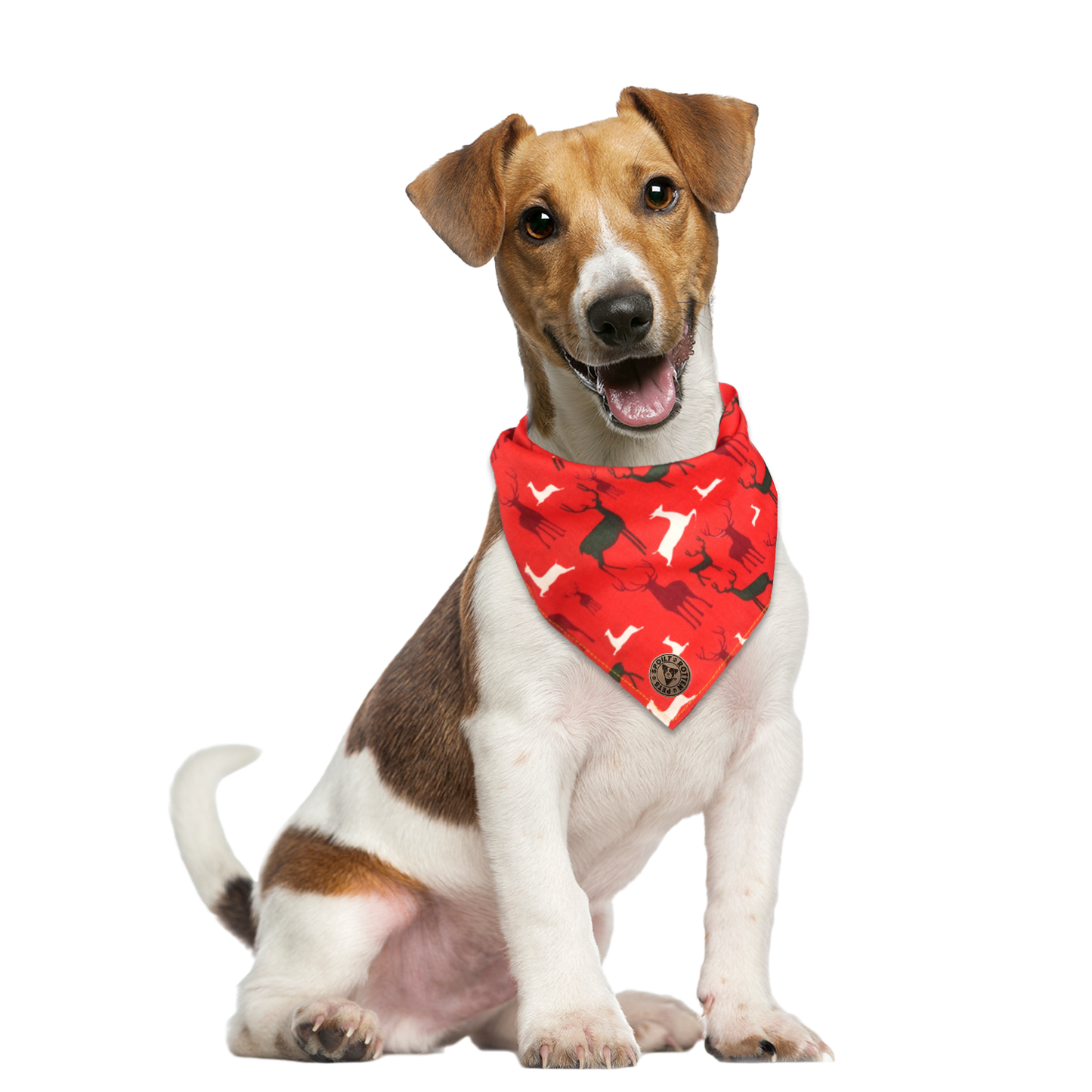The Camden - Red Stag Tied Dog Bandana