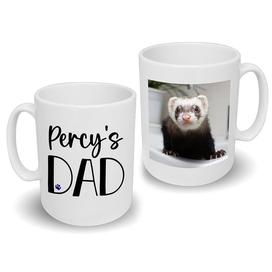 Small Pet Dad Mug Any Name & Custom Photo