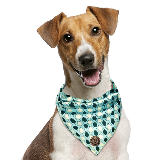 The Salisbury - Mice Blue Tied Dog Bandana