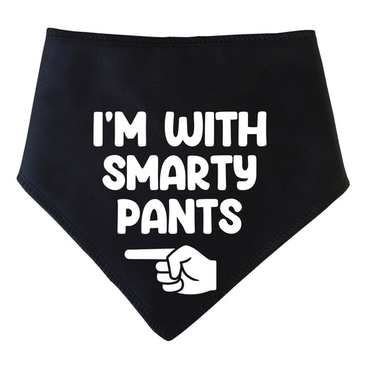 I'm With Smarty Pants Dog Bandana