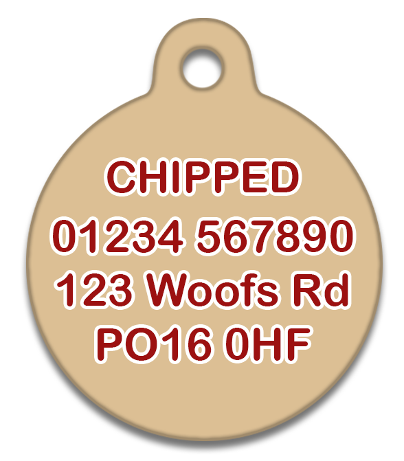 Grr...berry Tartan- Pet ID Tag