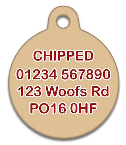 Grr...berry Tartan- Pet ID Tag