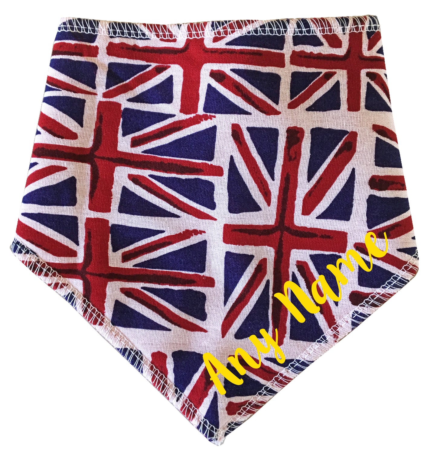 Union Jack Flag Any Name Dog Bandana