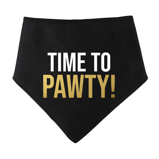 Time To Pawty! Dog Bandana