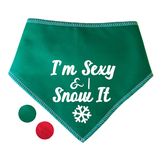 Sexy & I Snow It Dog Bandana