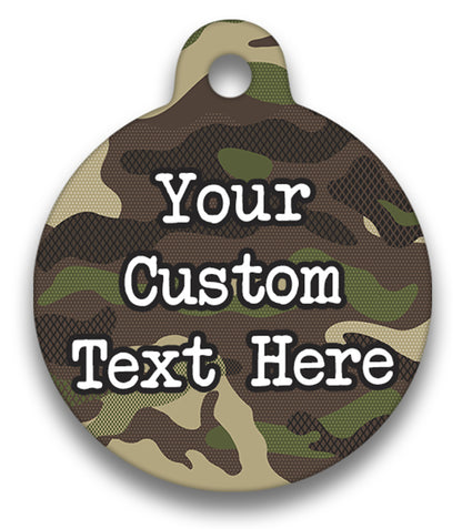 Khaki Camouflage - Pet ID Tag