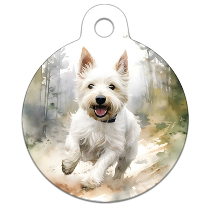 Woodland Running Dog Tag
