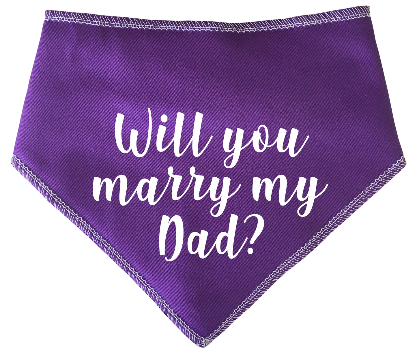 Will You Marry My Dad? Dog Bandana