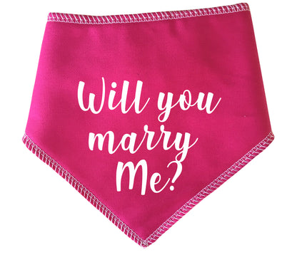 Will You Marry Me? Dog Bandana