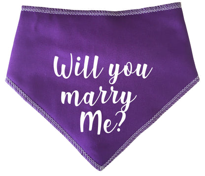 Will You Marry Me? Dog Bandana