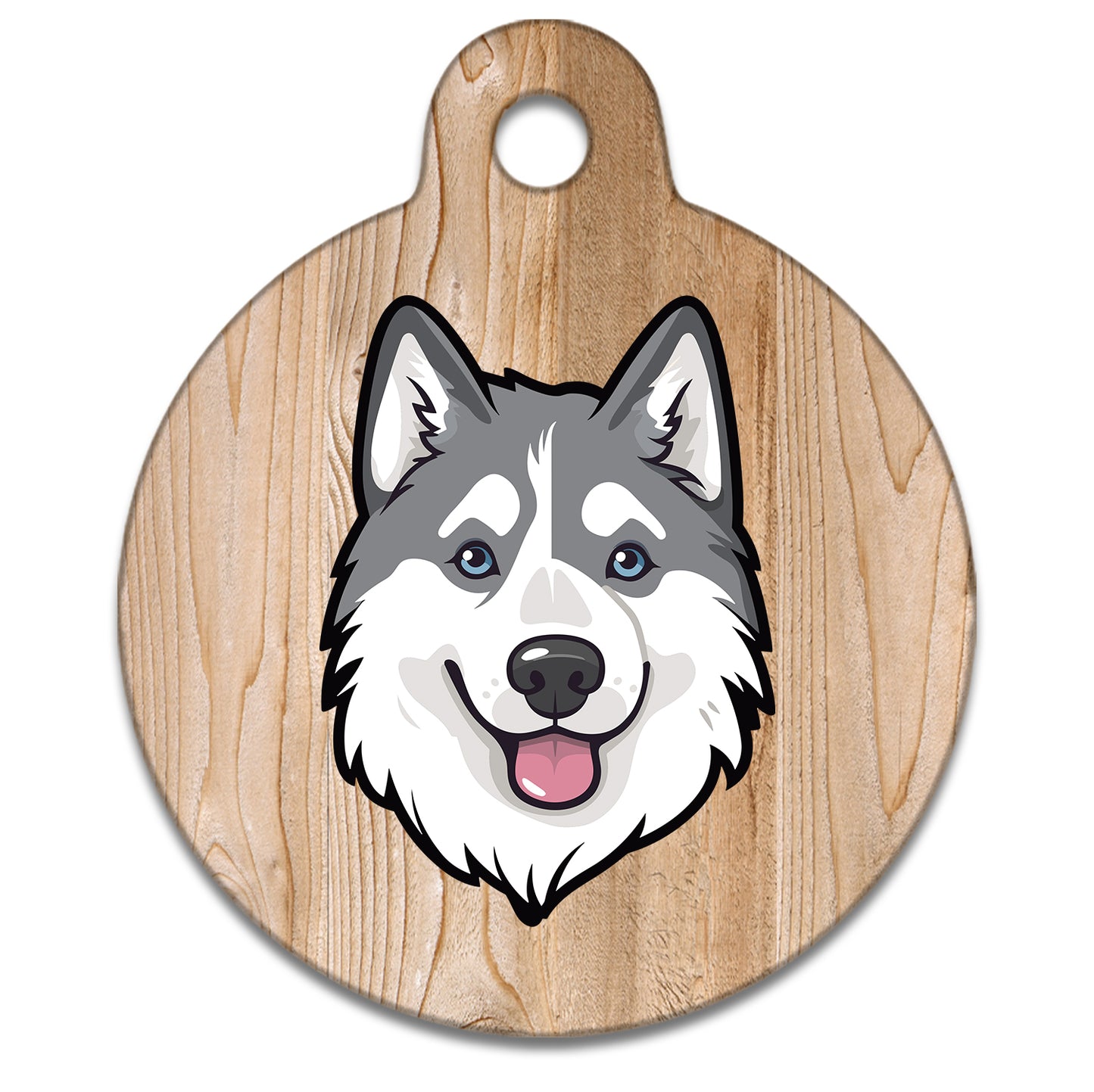 19mm Diameter Tiny Size - Husky Malamute Dog