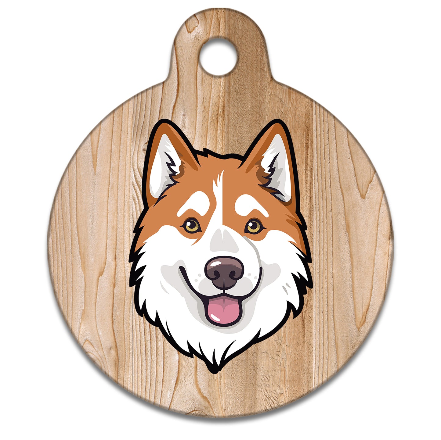 19mm Diameter Tiny Size - Husky Malamute Dog