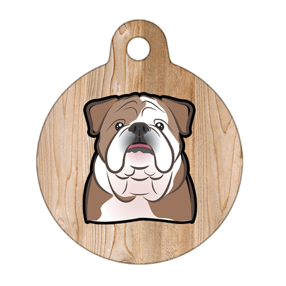 19mm Diameter Tiny Size - Bulldog Dog