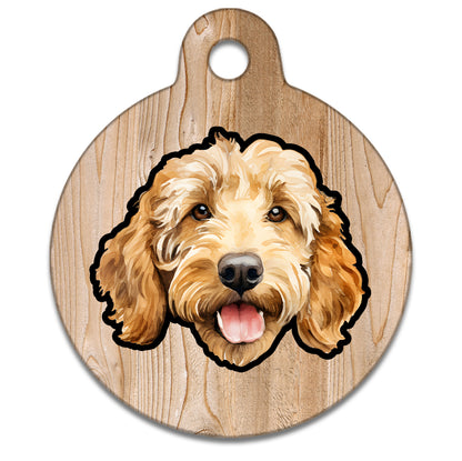 25mm Diameter Small Size - Doodle Dog