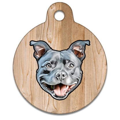 25mm Diameter Small Size - Staffie Dog