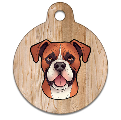 19mm Diameter Tiny Size - Boxer Dog
