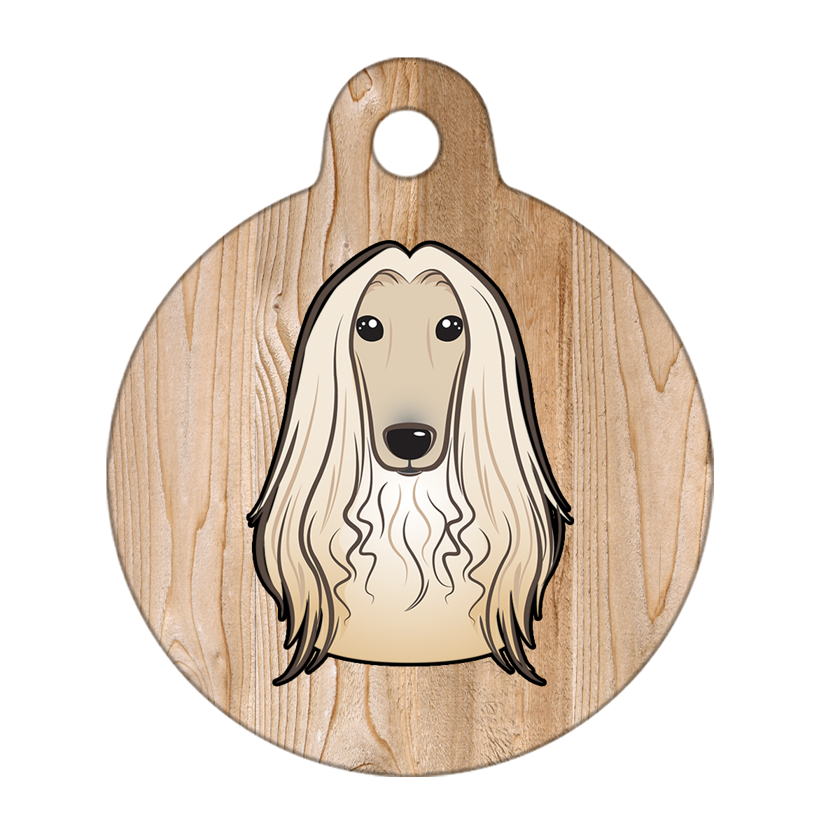 31mm Diameter Medium Size - Afghan Hound Dog