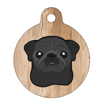 25mm Diameter Small Size - Pug Dog