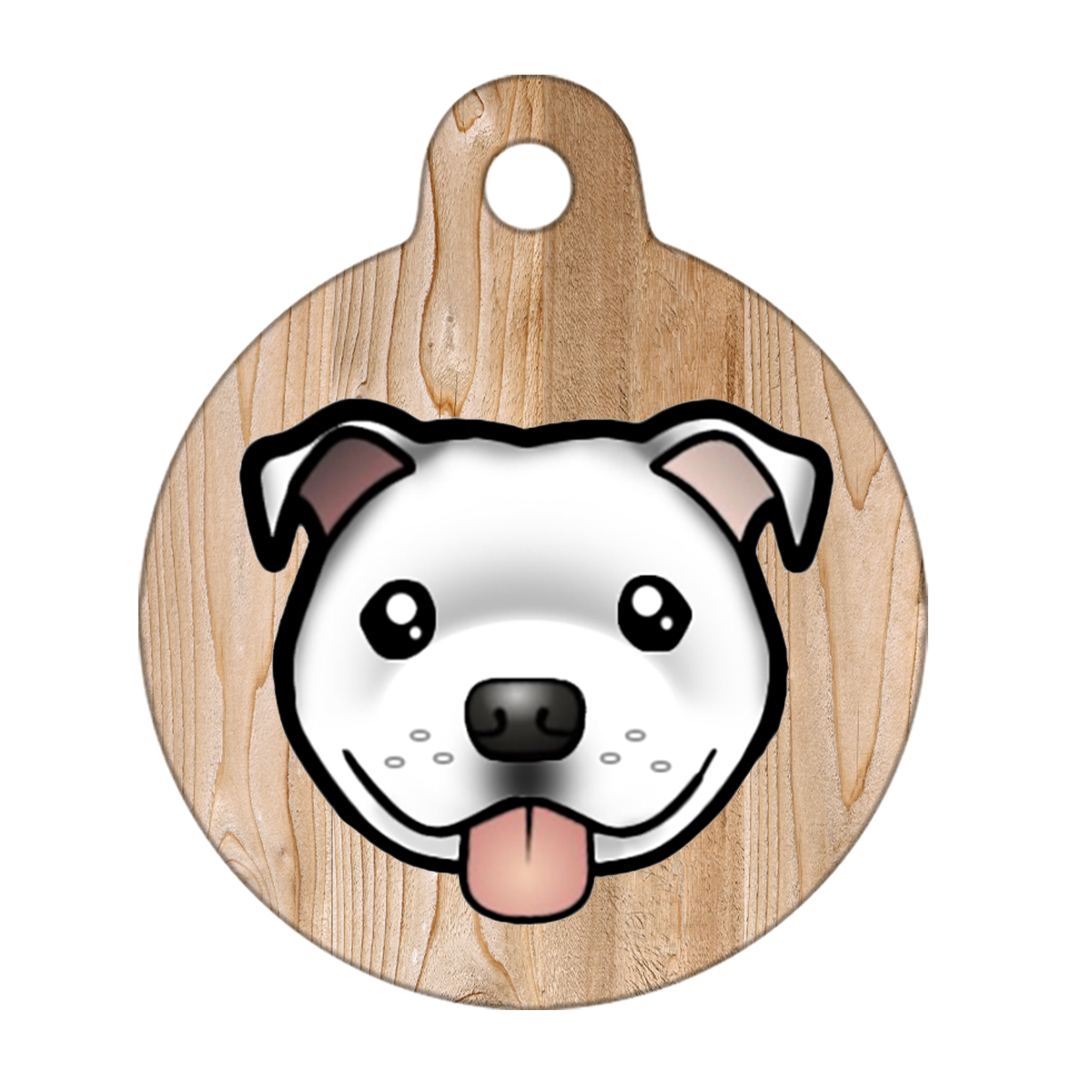 31mm Diameter Medium Size - Staffie Cartoon Dog