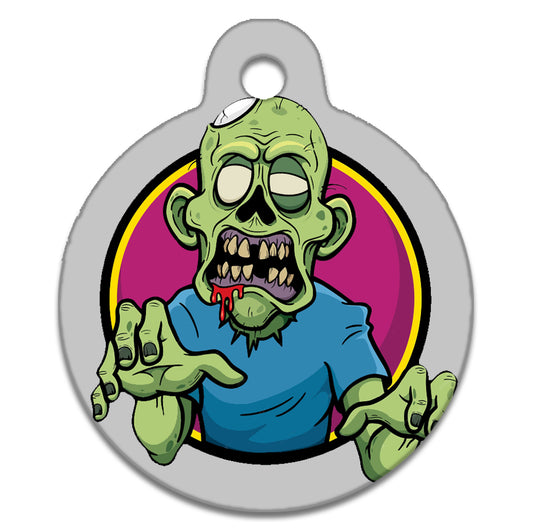 Cartoon Horror Zombie - Pet Identity Tag