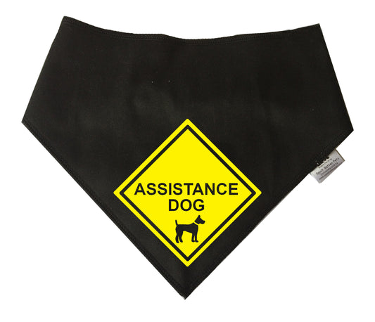 ASSISTANCE DOG Warning Sign Dog Bandana