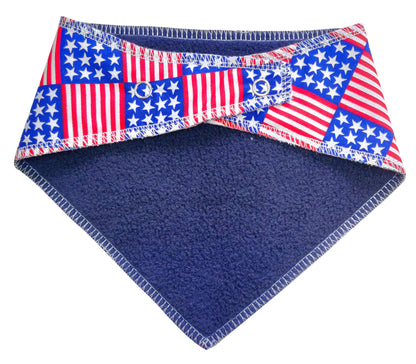 American Flag Any Name Dog Bandana