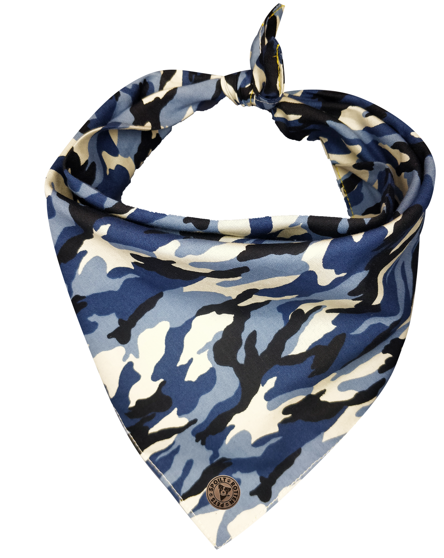 The Aldershot - Camo Blue Tied Dog Bandana