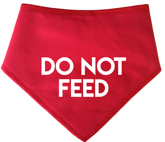 Do Not Feed Dog Bandana