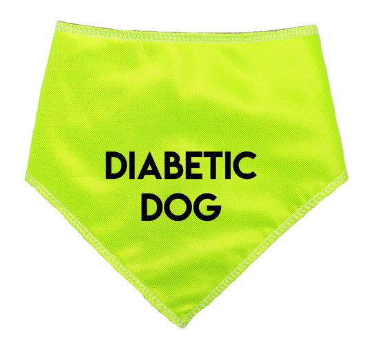 DIABETIC DOG Hi Vis Dog Bandana