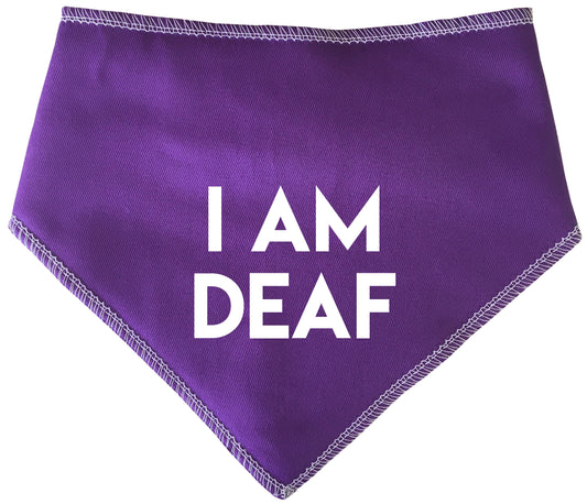 I Am Deaf Dog Bandana