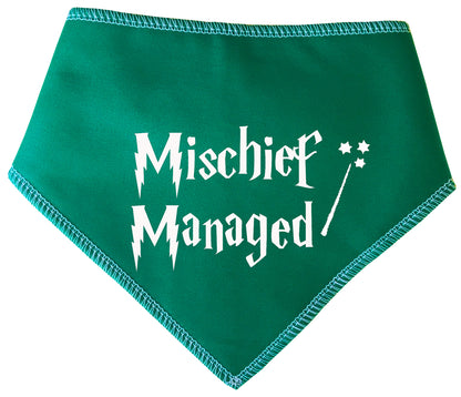 Mischief Managed Wizard Dog Bandana