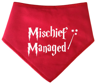 Mischief Managed Wizard Dog Bandana